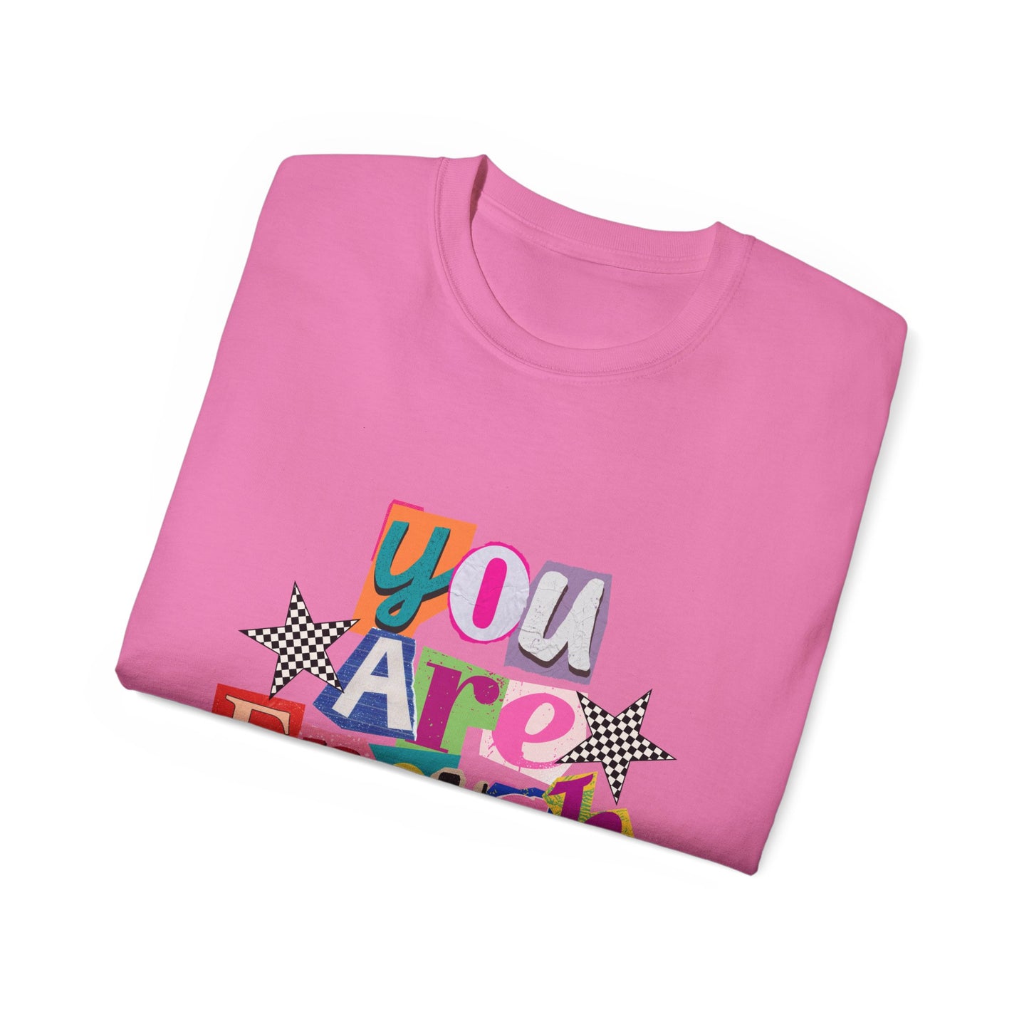 You Are Enough Tee — Positive Retro Graphic Cotton T-Shirt
