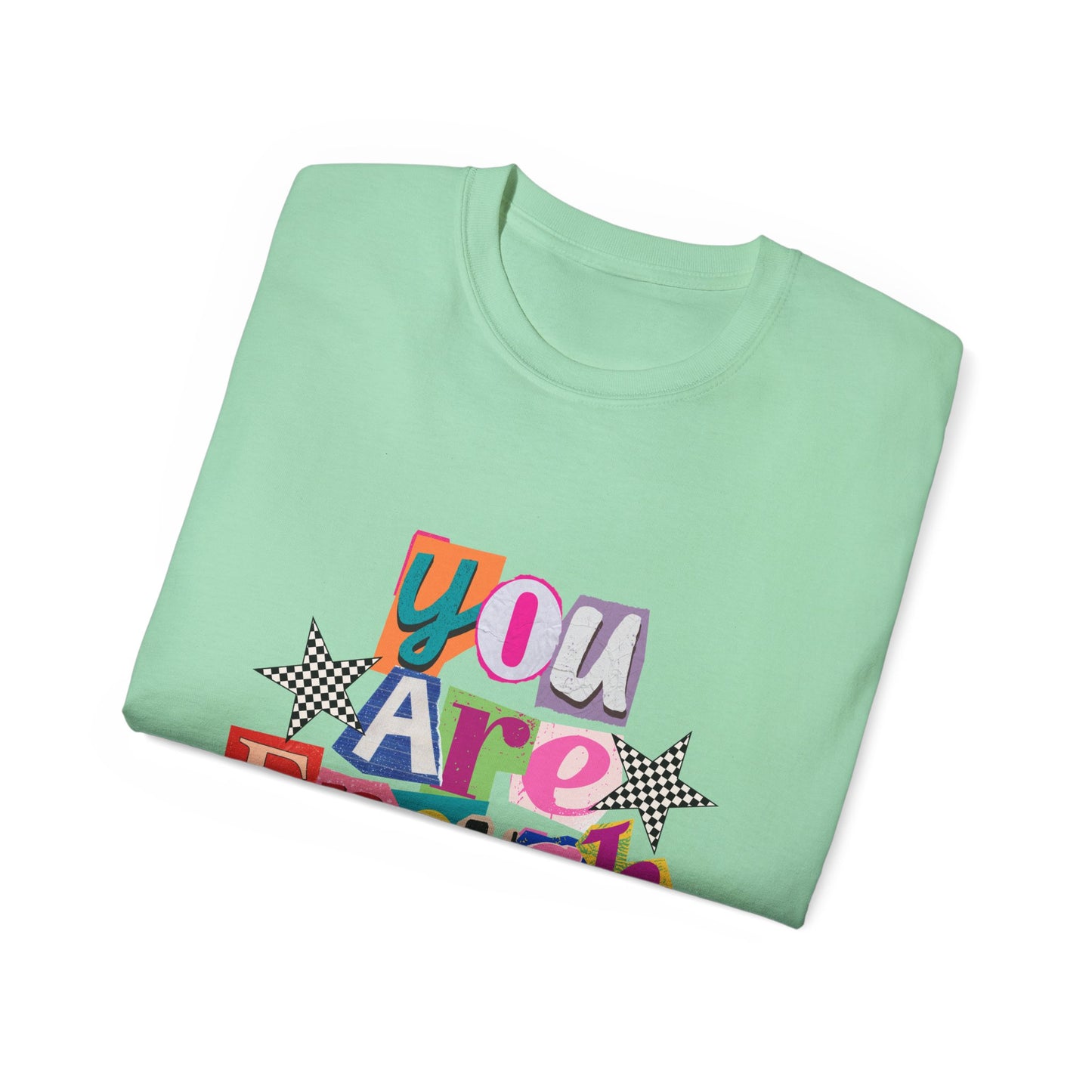You Are Enough Tee — Positive Retro Graphic Cotton T-Shirt