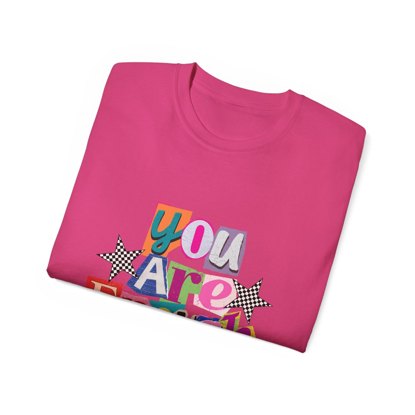 You Are Enough Tee — Positive Retro Graphic Cotton T-Shirt