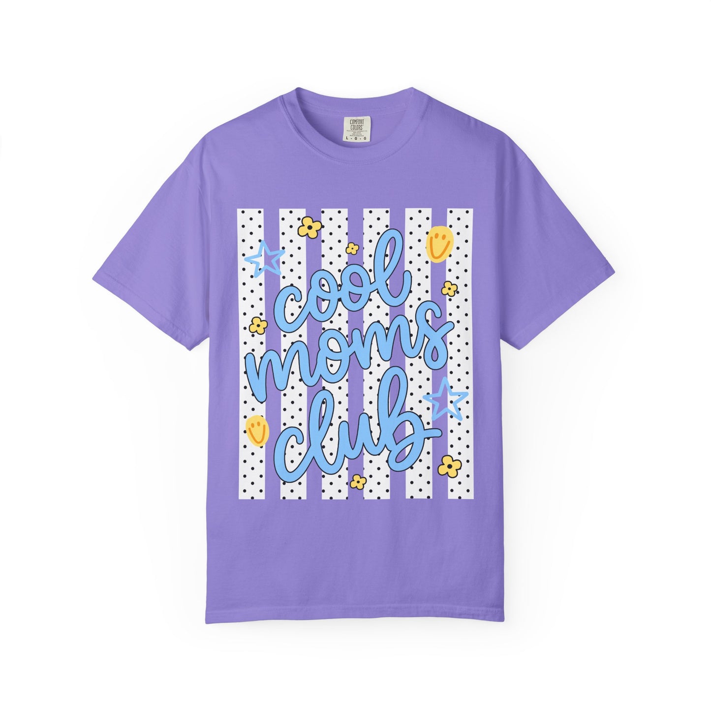 Cool Moms Club T-Shirt — Cute Retro Floral Graphic Tee for Mothers