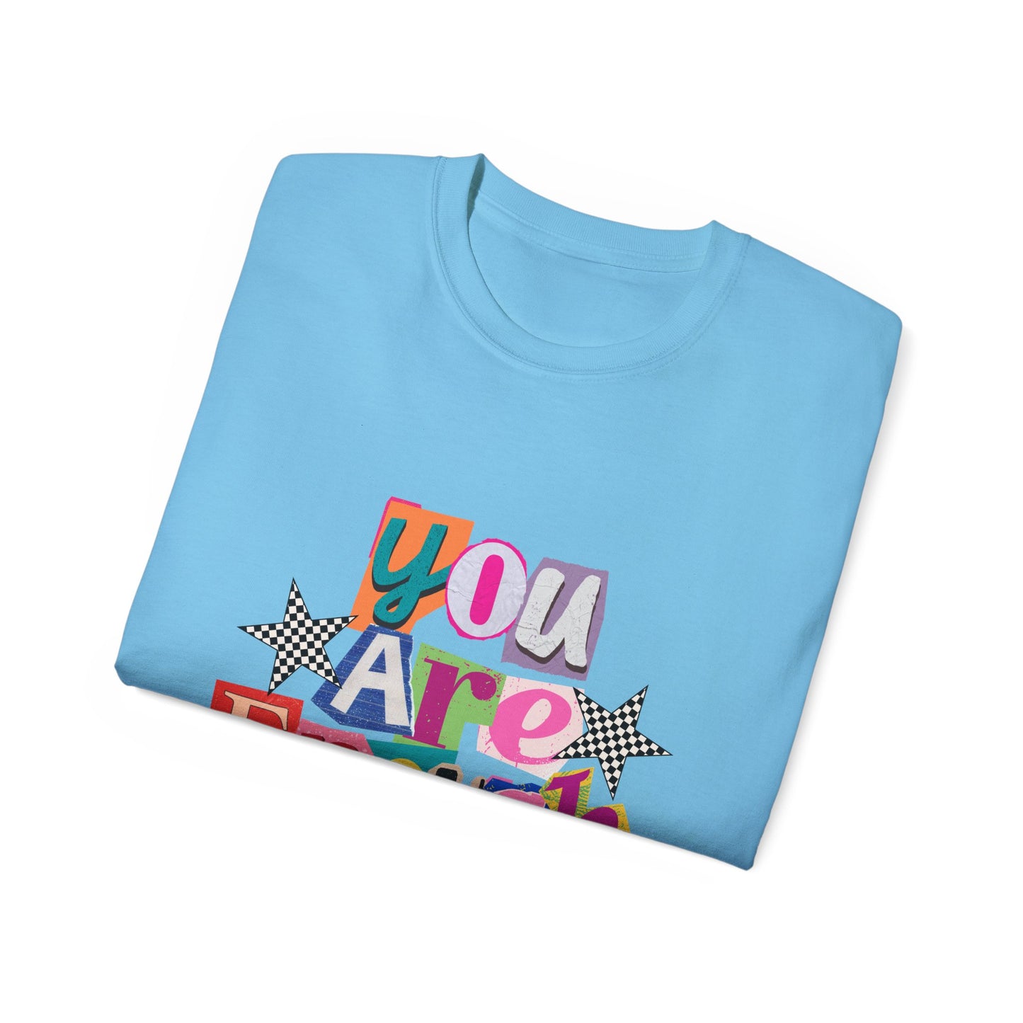 You Are Enough Tee — Positive Retro Graphic Cotton T-Shirt