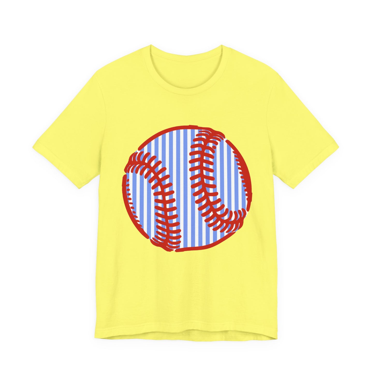 Baseball Stripe Tee — Red Stitch Vintage Baseball Graphic T-Shirt