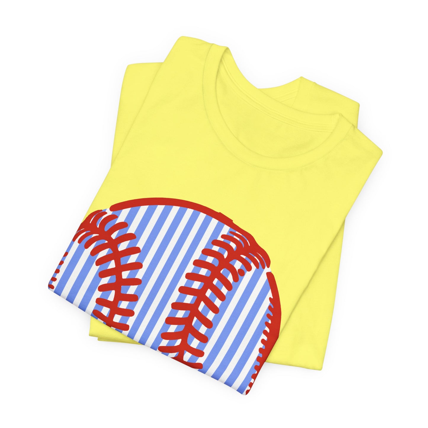 Baseball Stripe Tee — Red Stitch Vintage Baseball Graphic T-Shirt