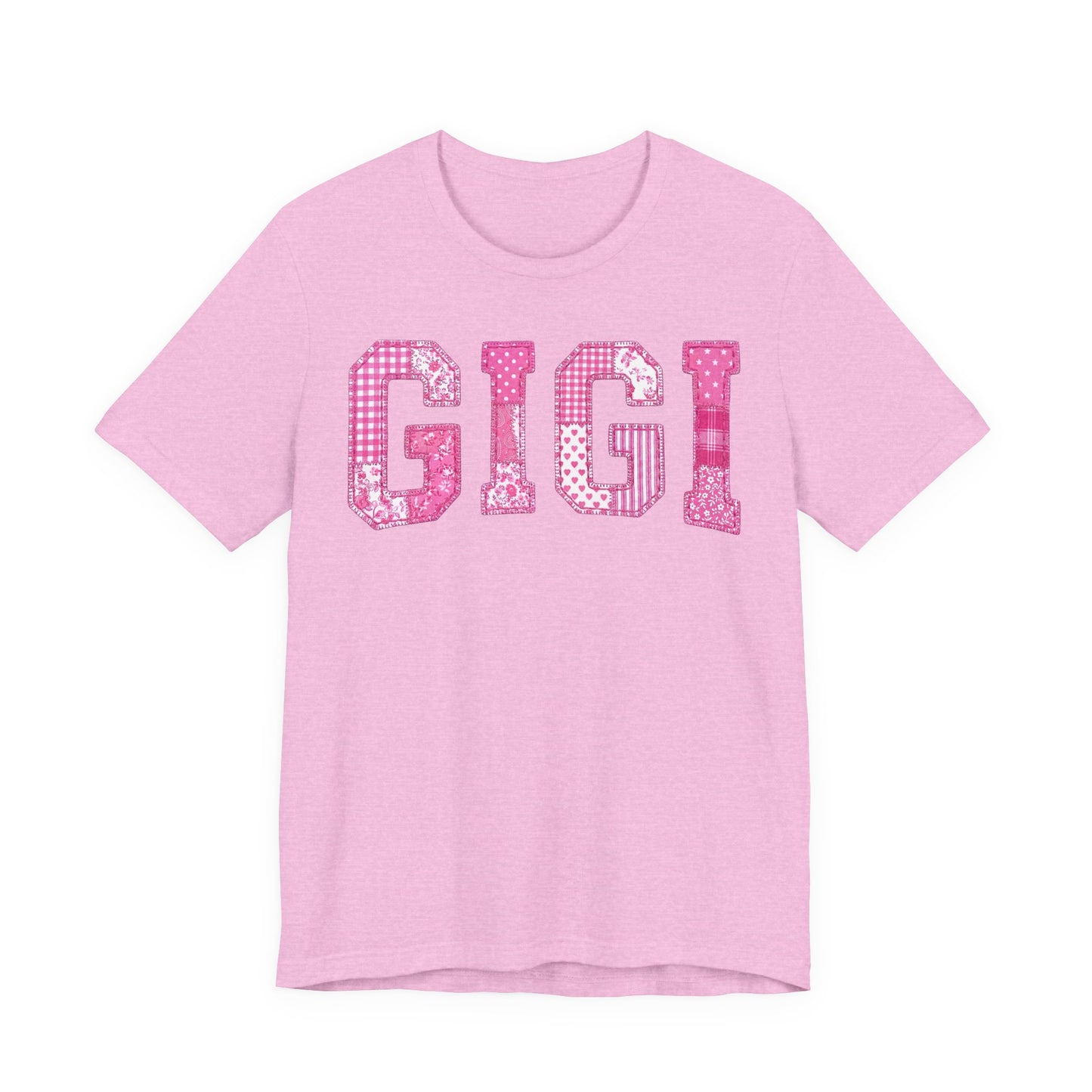 Gigi Pink Glitter Varsity Tee