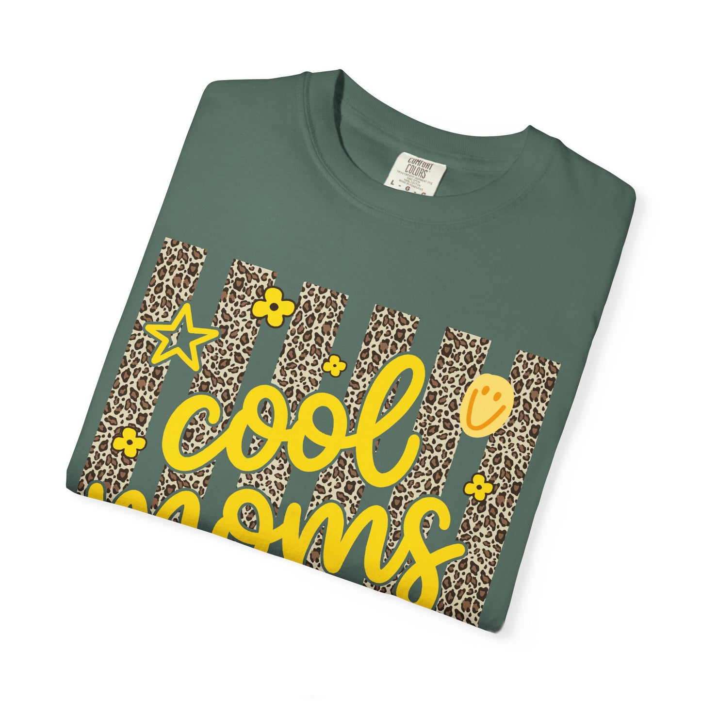 Cool Moms Club T-Shirt — Leopard Stripe Graphic Tee for Stylish Moms