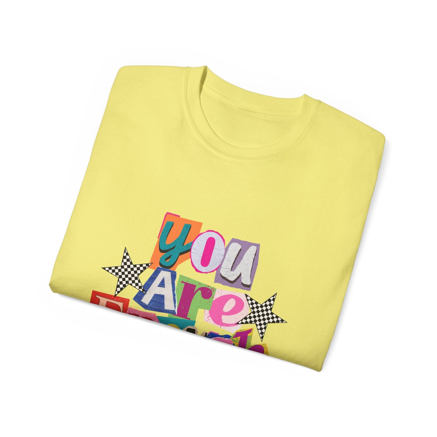 You Are Enough Tee — Positive Retro Graphic Cotton T-Shirt