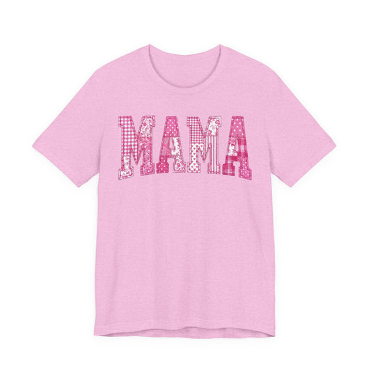 Mama Pink Patchwork T-Shirt
